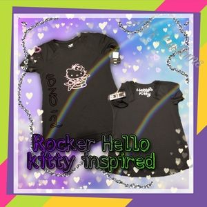 Sz XS 0-2 Avia Hello kitty inspired top